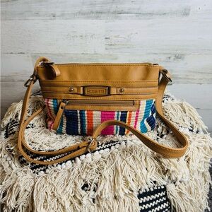 Rosetti Colorful Striped Crossbody Purse - Great crossbody for Spring & Summer